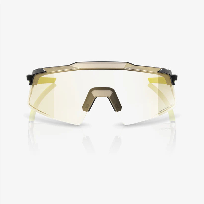 Image of Aerocraft - Gloss Metallic Black | Gold Mirror Photochromic Lens